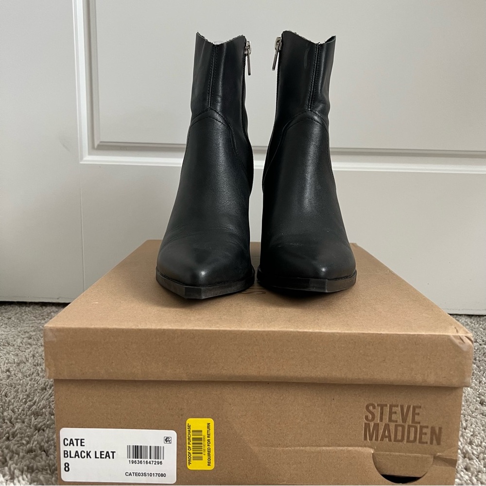 Steve Madden Black Ankle Boots for Women